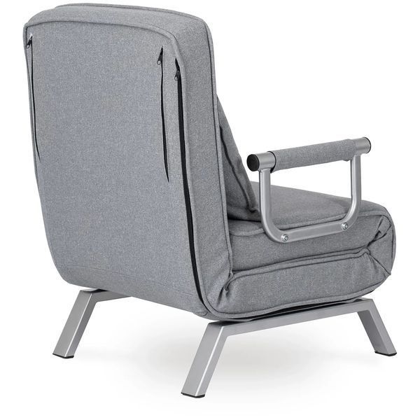 Раскладное кресло,раскладушка MEBEL ELITE BART,серый (KR-65)(крісло-80/65/68; ліжко-190/65) 00013243 фото