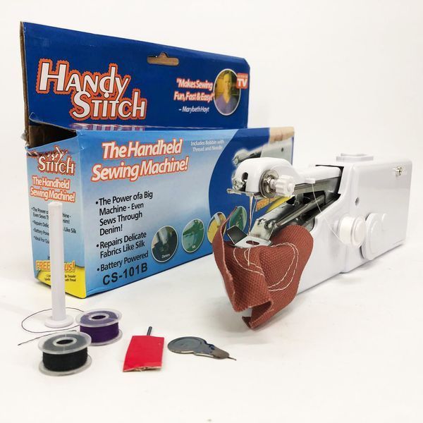 Портативная мини-швейная машинка HANDY SWITCH CS-101B, Ручная швейная машинка удобная компактная 00013471 фото