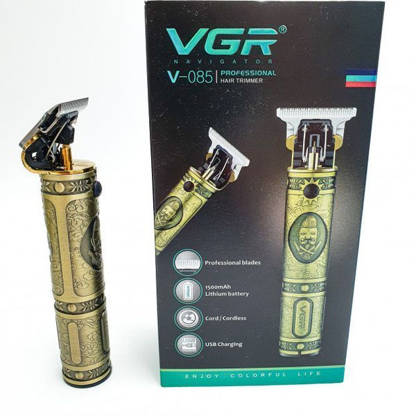 Машинка для стрижки мужская VGR V-085 Электробритва с насадками для бороды Окантовочная машинка 00014345 фото