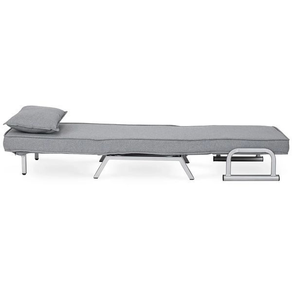Раскладное кресло,раскладушка MEBEL ELITE BART,серый (KR-65)(крісло-80/65/68; ліжко-190/65) 00013243 фото