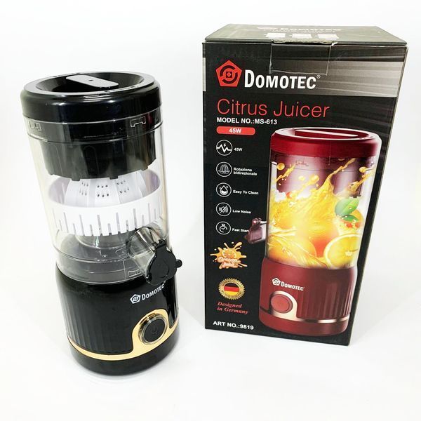Соковыжималка для цитрусовых Domotec MS-613 250мл. Цвет: черный 00019477 фото