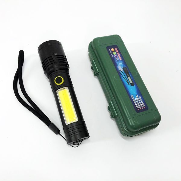 Фонарик BN-537-TG+COB (White+red), Тактичный фонарь ручной, Топ-фонарик, Фонарик полис 00023056 фото