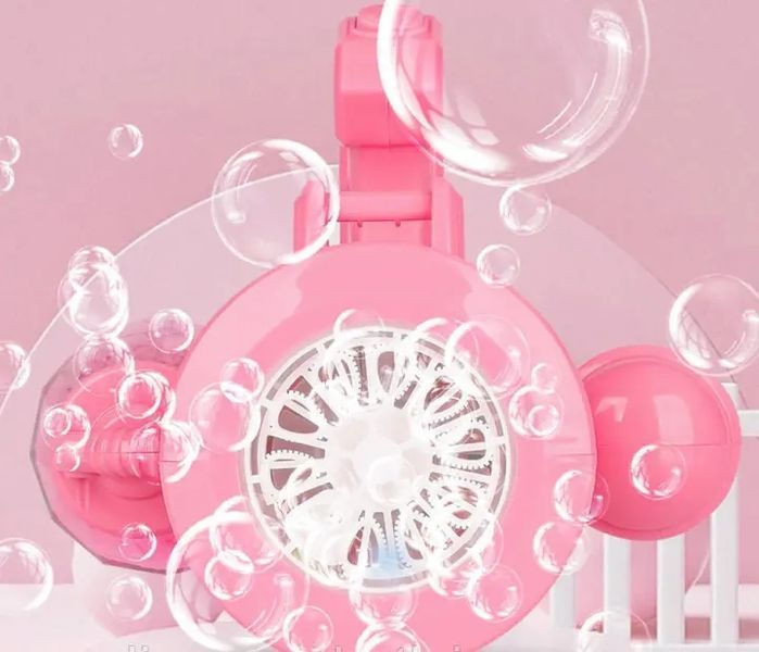 Детский пулемет генератор мыльных пузырей от батареек Bubble machine toy 00016016 фото