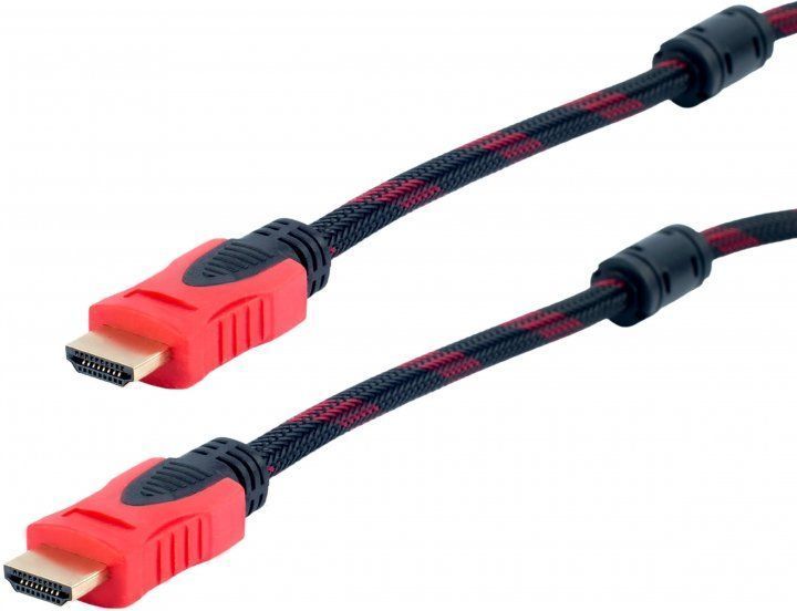 Кабель HDMI-HDMI Donli оплетка, фериты, усиленный 20 м (V1.4) 00023796 фото