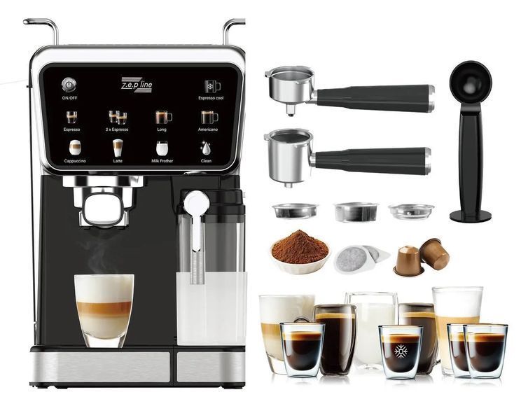 Кофемашина Zepline ZP-6803/3000 Вт, 20 Bar, 8 напитков, ESPRESSO COOL 00021030 фото