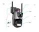 Уличная охранная поворотная wifi камера dual lens zoom 8mp сирена, зум, удаленным доступом онлайн 00017363 фото 1