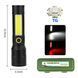 Фонарик BN-537-TG+COB (White+red), Тактичный фонарь ручной, Топ-фонарик, Фонарик полис 00023056 фото 3