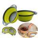 Друшляк силіконовий складаний великий + маленький Collapsible filter baskets 00019246 фото 2