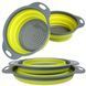 Друшляк силіконовий складаний великий + маленький Collapsible filter baskets 00019246 фото 1