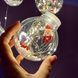 Гірлянда завіса штора кулі з наповненням дід мороз, 3м, 10 куль led usb 00024710 фото 1