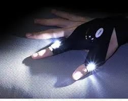 Світлодіодний перчатки со встроенным фонариком glove light перчатки с фонариком! 00018475 фото