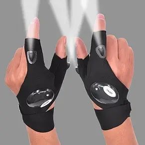 Світлодіодний перчатки со встроенным фонариком glove light перчатки с фонариком! 00018475 фото