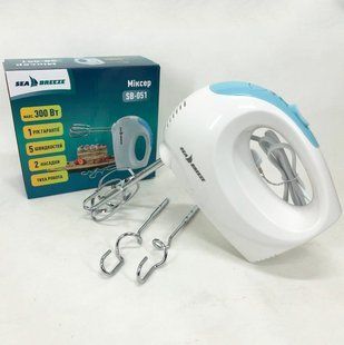 Міксер SeaBreeze SB-051 300 Вт, міксер для збивання, потужний міксер, міксер блендер ручний, кухонний міксер 00019637 фото