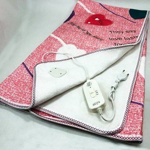 Електропростирадло електричне простирадло з підігрівом Electric Blanket 150х120см серця 00013700 фото