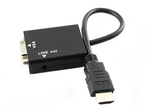 Видеоадаптер HDMI - VGA конвертер видео + аудио 1080P 00018169 фото
