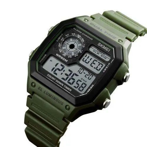 Часы наручные мужские SKMEI 1299AG, часы тактические противоударные, часы тактические противоударные 00022082 фото