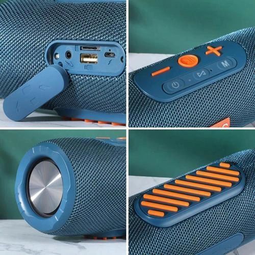 Портативная Bluetooth колонка TG341 со шнурком, Беспроводная колонка портативная мощная. Цвет: синий 00017221 фото