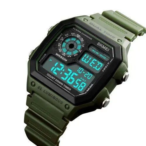 Часы наручные мужские SKMEI 1299AG, часы тактические противоударные, часы тактические противоударные 00022082 фото