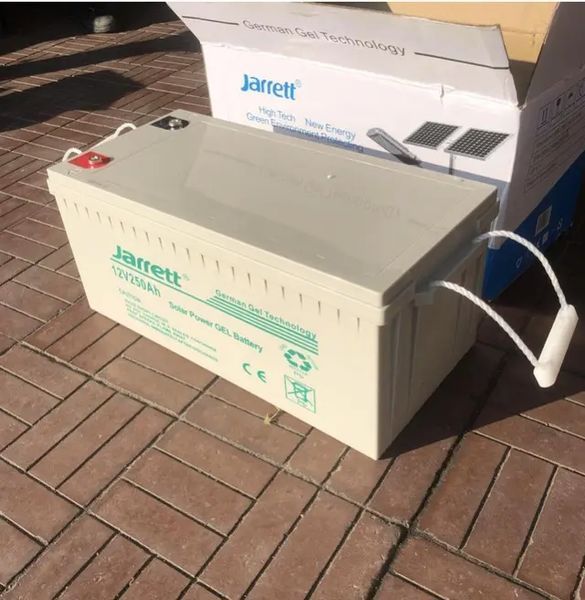 Гелевый аккумулятор 250 ампер 12V, 250Ah для котла Jarrett / Акумуляторна батарея для сонячних панелей, ДБЖ 00016962 фото