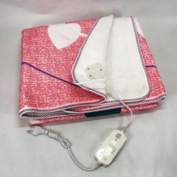 Електропростирадло електричне простирадло з підігрівом Electric Blanket 150х120см серця 00013700 фото