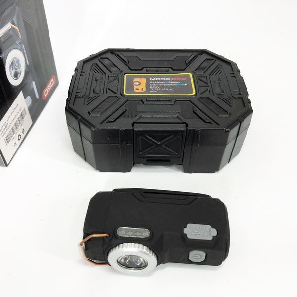 Многофункциональный армейский фонарь D50-SMD индикация заряда, зажигалка. Цвет: черный 00023041 фото