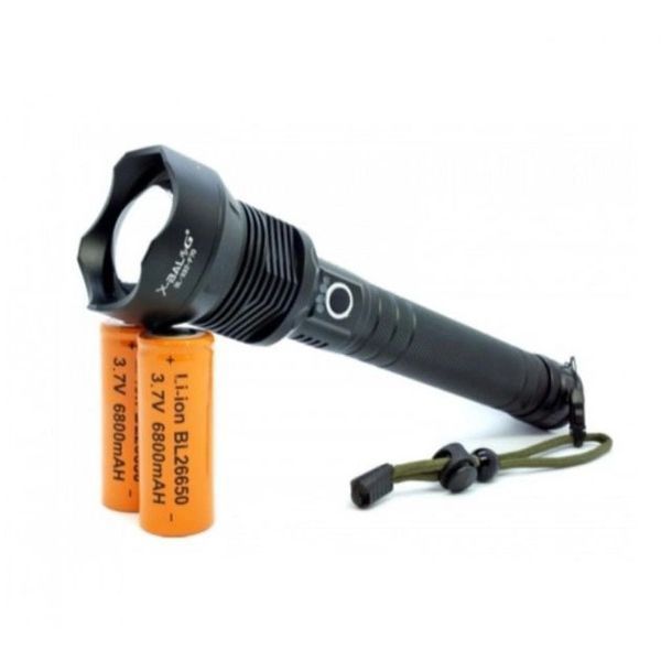Мощный фонарик аккумуляторный тактический X-Balog BL-X92-P70 с зарядкой от USB, тактичный фонарь 00022909 фото