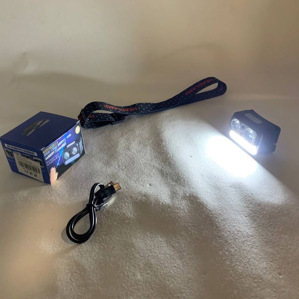 Фонарь налобный 2069-XPG+XPG+5SMD Motion sensor 00023227 фото