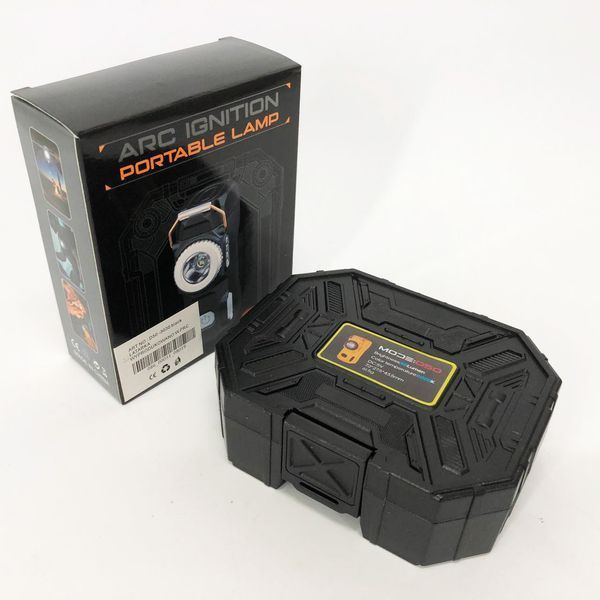 Многофункциональный армейский фонарь D50-SMD индикация заряда, зажигалка. Цвет: черный 00023041 фото