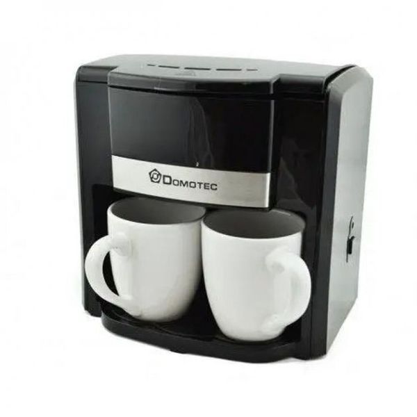 Крапельна кавоварка Domotec MS-0708 500 Вт з двома чашками 00019798 фото