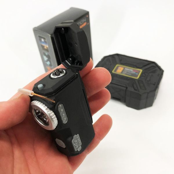 Многофункциональный армейский фонарь D50-SMD индикация заряда, зажигалка. Цвет: черный 00023041 фото