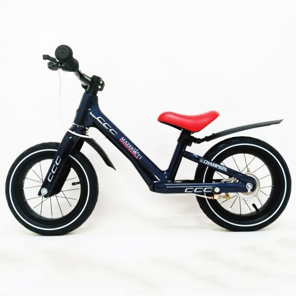 Беговел детский 12 MAZERATI NB-03 магниевый. Цвет: синий 00016108 фото