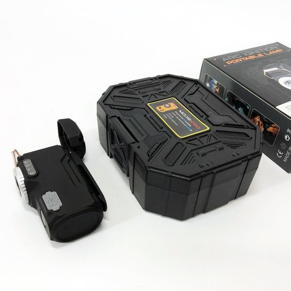 Многофункциональный армейский фонарь D50-SMD индикация заряда, зажигалка. Цвет: черный 00023041 фото
