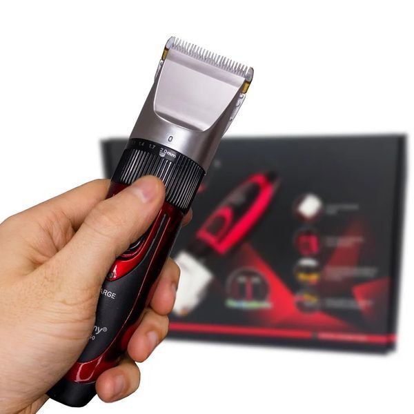 Профессиональная машинка для стрижки волос GEMEI GM-550 с двумя аккумуляторами, Бритва триммер для бороды 00014313 фото