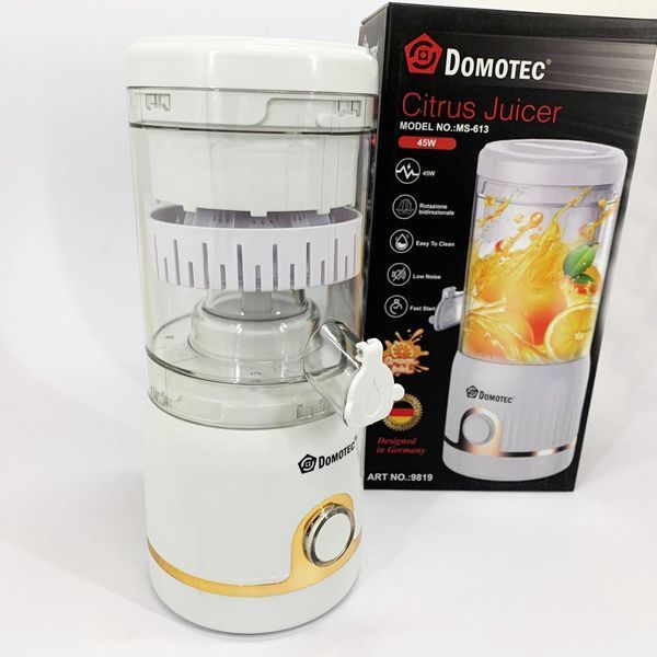 Соковыжималка для цитрусовых Domotec MS-613 250мл. Цвет: белый 00019478 фото