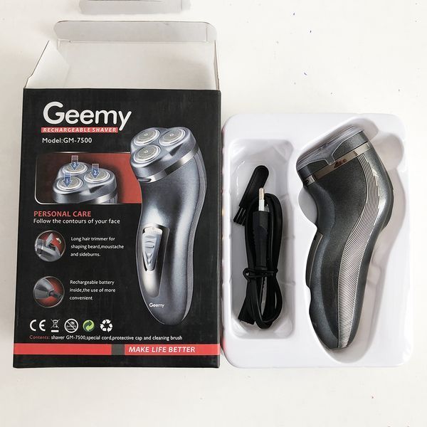 Электробритва с триммером GEMEI GM-7500, электробритва с насадками для бороды, тример для бороды 00015076 фото