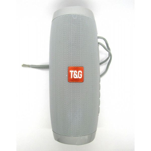 Портативная bluetooth колонка влагостойкая TG-157 Pulse с разноцветной подсветкой. Цвет: серый 00017614 фото