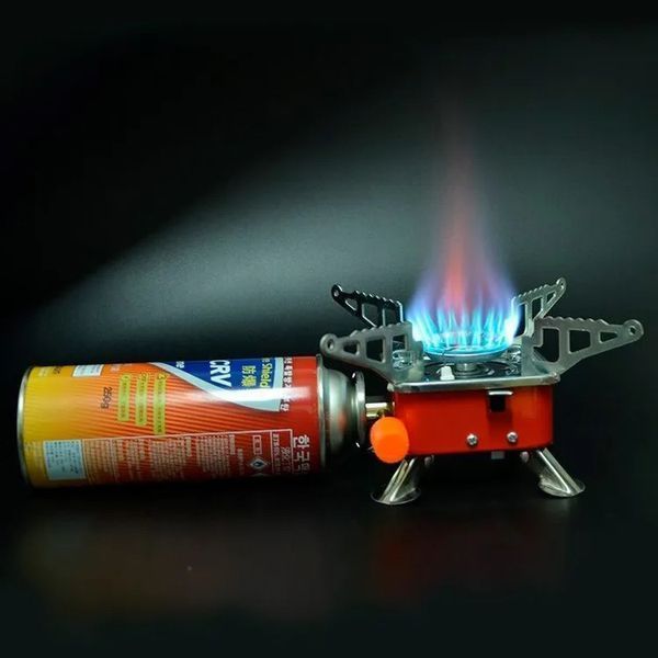 Газовий пальник кемпінгова плита газовий примус газова плита портативна з чохлом, похідний таганок 00014986 фото