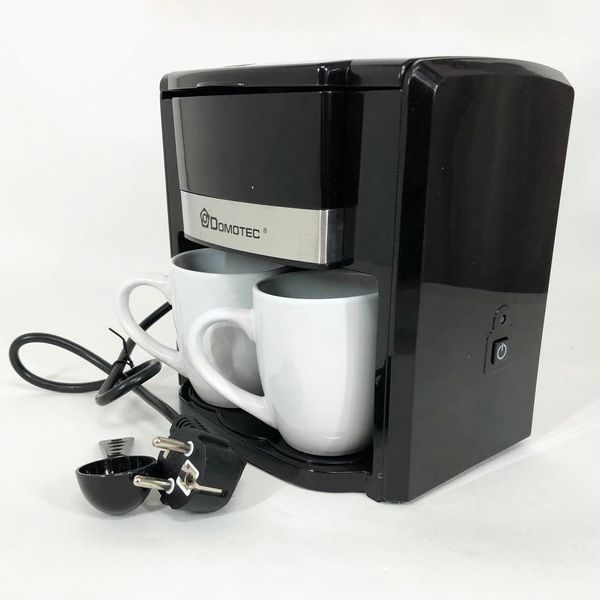 Крапельна кавоварка Domotec MS-0708 500 Вт з двома чашками 00019798 фото