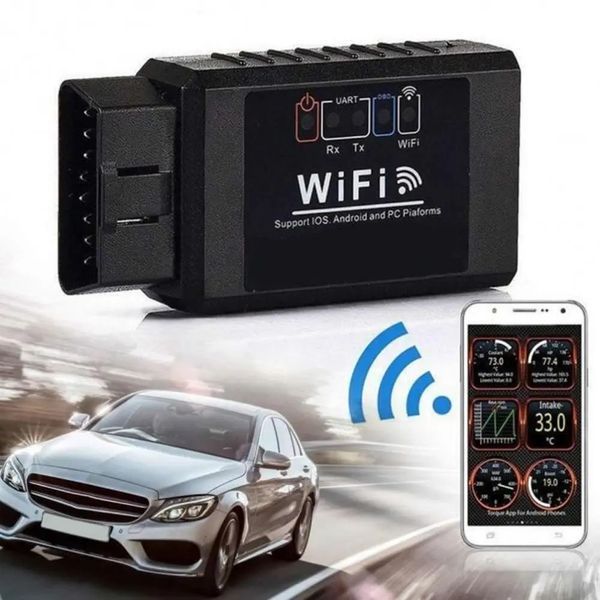 Сканер для діагностики автомобіля OBD2 ELM327 WI-FI 00016998 фото