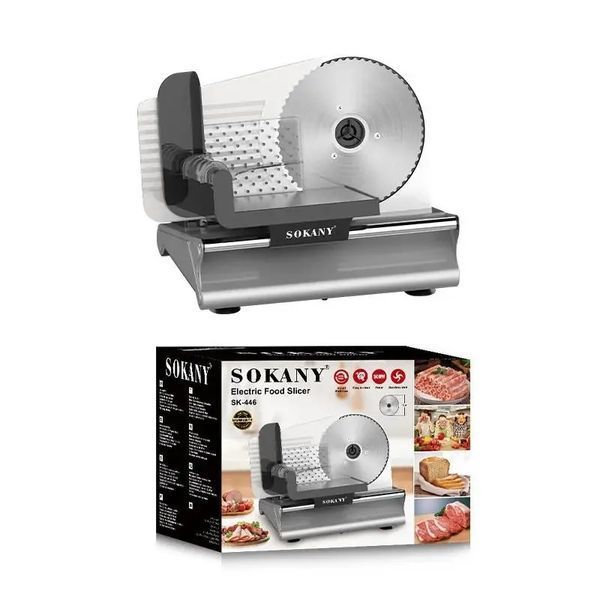 Слайсер Sokany SK-446 из нержавеющей стали Серый 00021402 фото