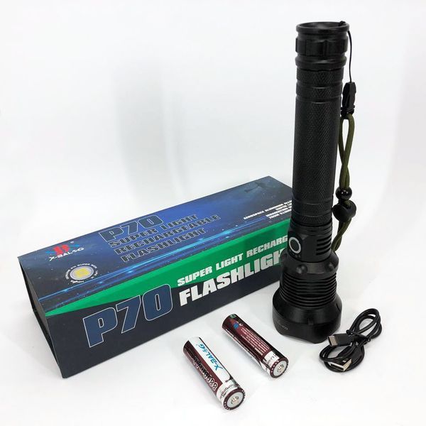 Мощный фонарик аккумуляторный тактический X-Balog BL-X92-P70 с зарядкой от USB, тактичный фонарь 00022909 фото