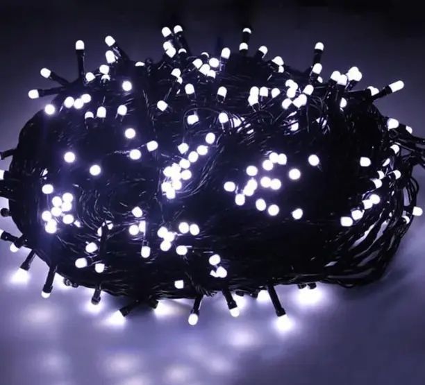 Светодиодная Гирлянда нить 301 led RGB разноцветная (черный провод) 00024850 фото