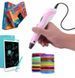 Набор для творчества 3D ручка 3D Pen-6 c LCD дисплеем + графический планшет + трафареты + 100 м пластика в комплекте 00016042 фото 2
