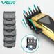 Машинка для стрижки VGR V-015 акумуляторна бездротова професійна 6 насадок 00014483 фото 5