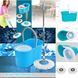 Универсальная швабра с отжимом-центрифугой и ведром Easy Mop Круглая Швабра. Цвет: синий 00013365 фото 6