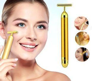 Ионный вибромассажер для лица energy beauty bar revoskin gold 00015671 фото