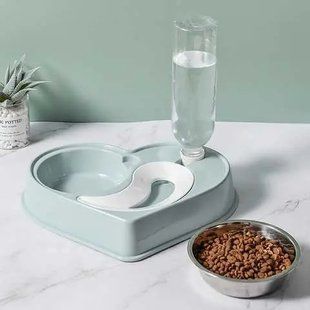 Кормушка с поилкой для домашних животных DOG & Cat bowl | Посуда для собак и кошек 00024353 фото