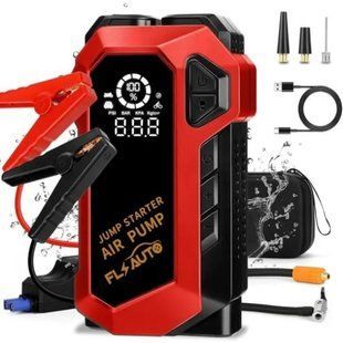 Автомобільний пусковий пристрій для акумулятора JUMP STARTER+Компресор 00017106 фото