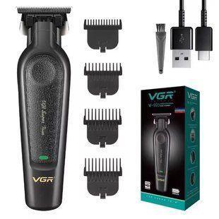Аккумуляторная машинка для стрижки VGR V-995 + 4 насадки, 2000 мАч, USB 00014856 фото