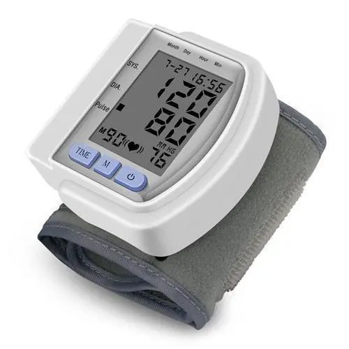Автоматический тонометр для измерения давления пульса на запястье blood pressure monitor ck-102s 00021831 фото